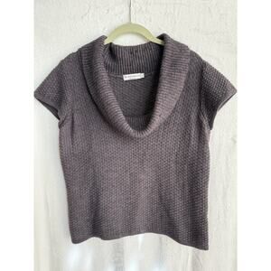 Stambecco brand Made in Italy Sweater Alpaca Blend brown-purple Women size Large